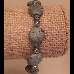 Gray homemade bracelet